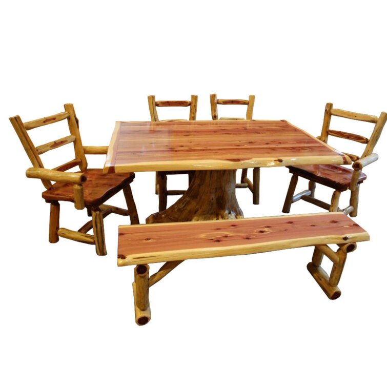 GrangeoverSands 6 Piece Solid Wood Dining Set