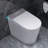 Round Bidet Toilet 1.28 GPF With 23 In. Depth For Small Modern Bathroom 12 In. Rough-In Auto Flush Heating&Drying-122501479