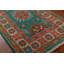 Tapis décoratif turquoise Kazak