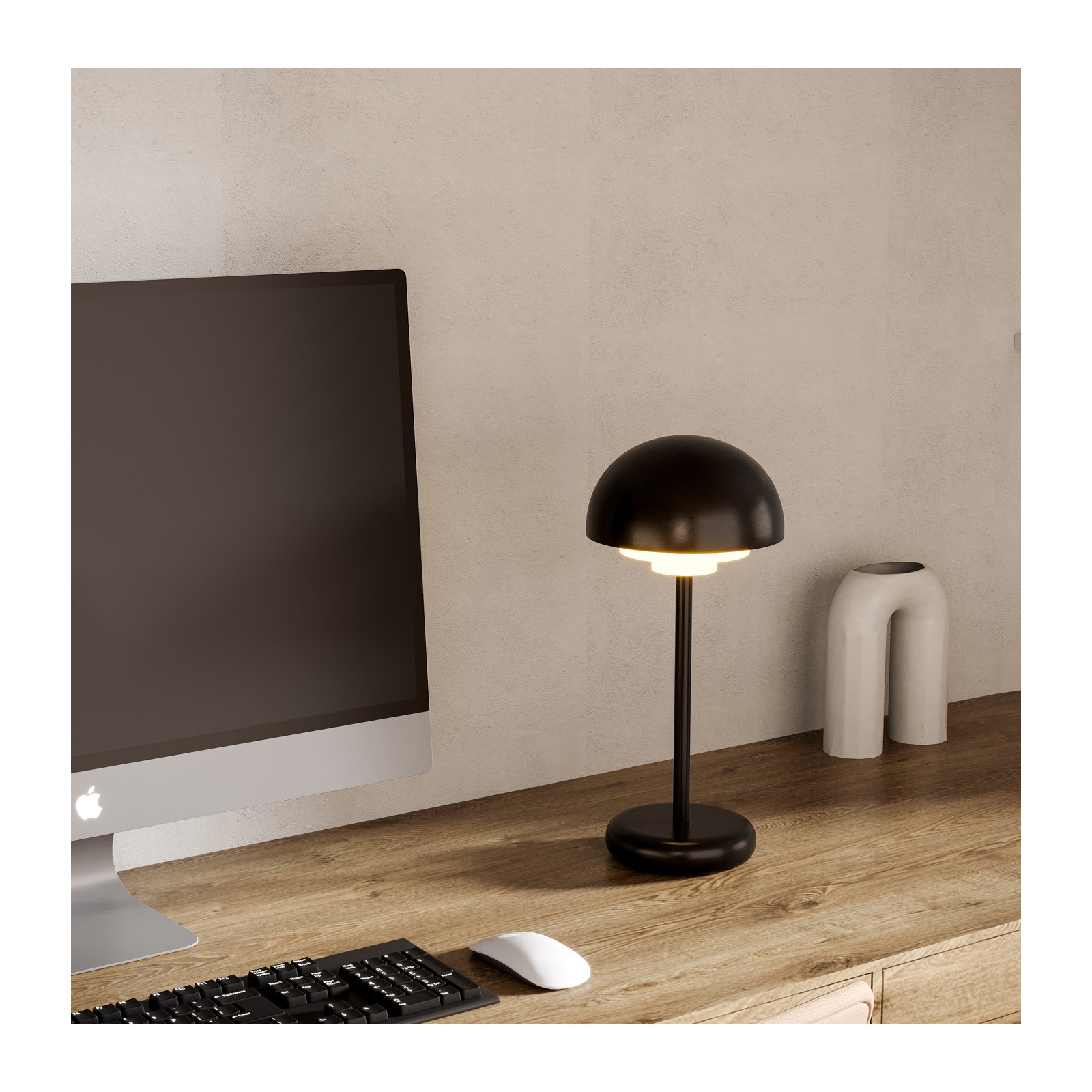 Hinata 5-In LED Table Lamp, Black