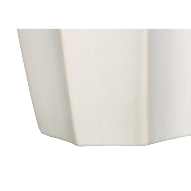 Lighting, H 27 po, lampe de table, céramique crème, abat-jour ivoire / crème, moderne