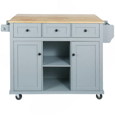Versatile Kitchen Cart With Adjustable Shelves And Flexible Drop-Leaf Countertop
