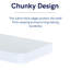 Arran Chunky Floating Shelf Kit, White Shelving, Foil-Wrapped Finish-67063304-67063305