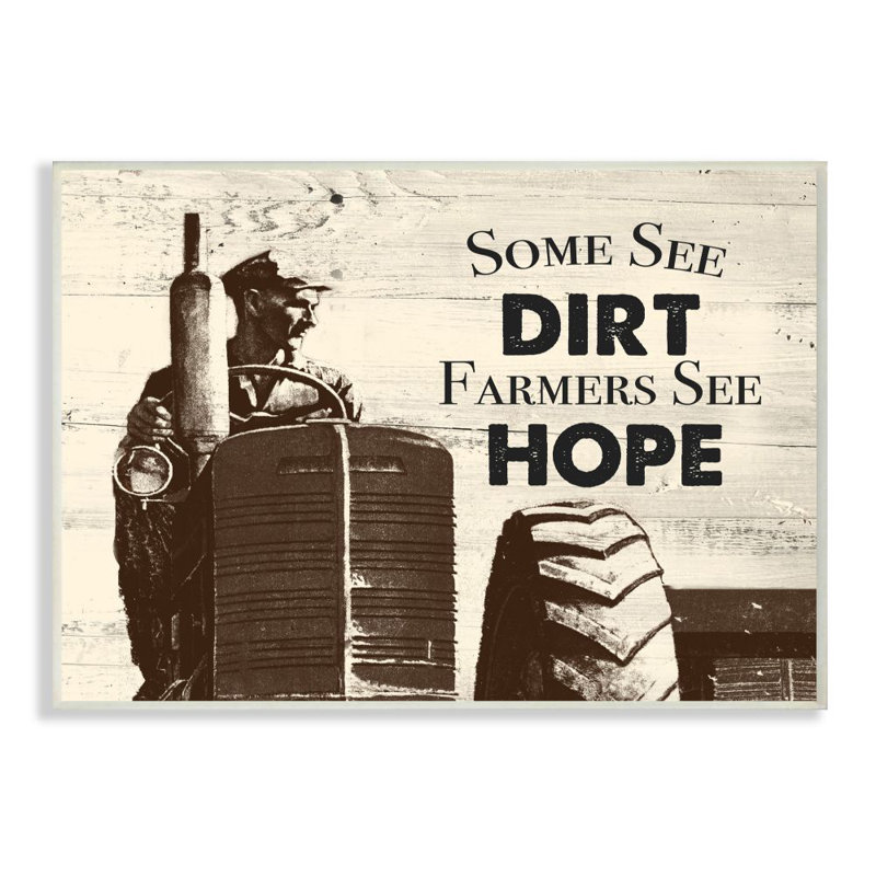 Farmers See Hope Rustic Wood by The Saturday Evening Post