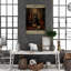 Dalbir, chat noir, sort d'Halloween sur toile-1353721635