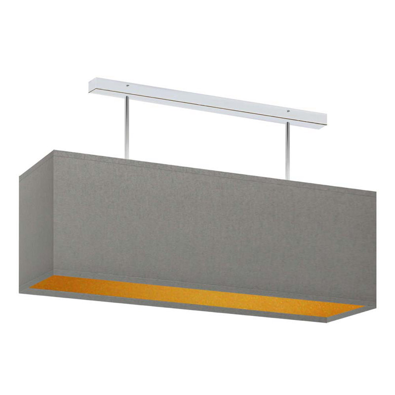 Genett 2 - Light Kitchen Island Pendant, Grey, Chrome