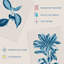 Modern Audubon Style Blue on Beige Detailed Leafy Plant Botanical 3 Piece Wall Art-88622456