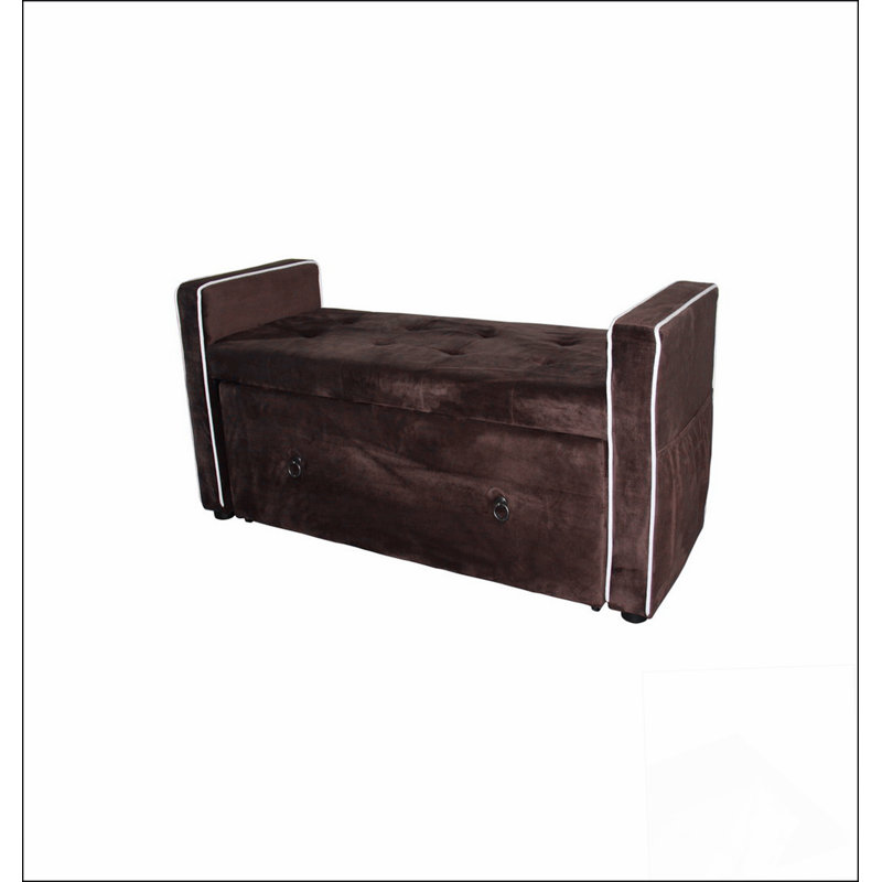 Banc de rangement pour chaussures 22 po, suède Conception simple, confortable et durable, banc multifonctionnel