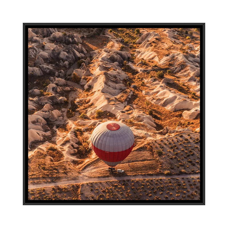 « Landing » par Hobopeeba-reproduction de photo, Pas de tapis, H 26 po x l 26 po x P 1,5 po, Toile avec cadre noir