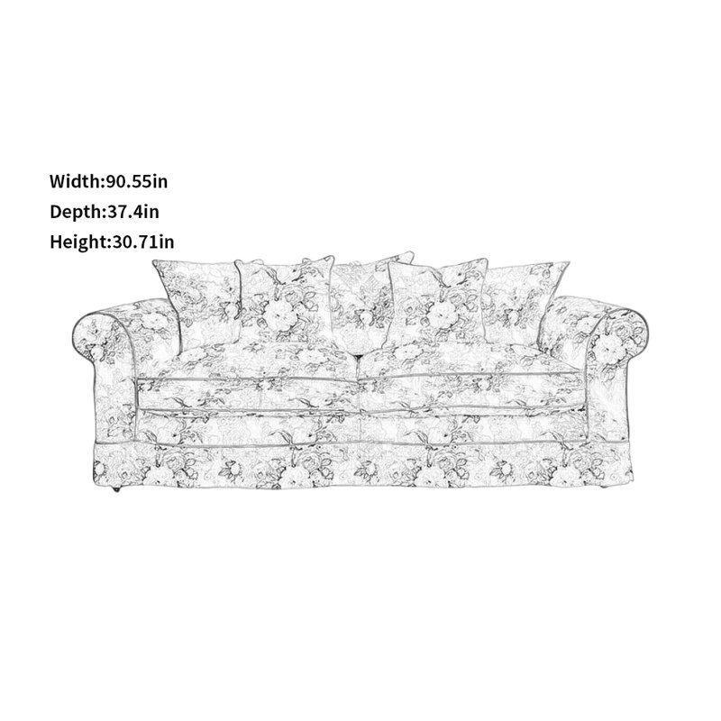 Creative Retro Sofa, Green/Red