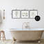 «Flush Soak Wash Bathroom Rules», ensemble de 3 impressions sur toile encadrées-114316886-114316885