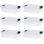 Latitude Run® Clear Storage Bins with Lids, 6 Pack- Plastic Storage Boxes for Home- 4.5 Quart