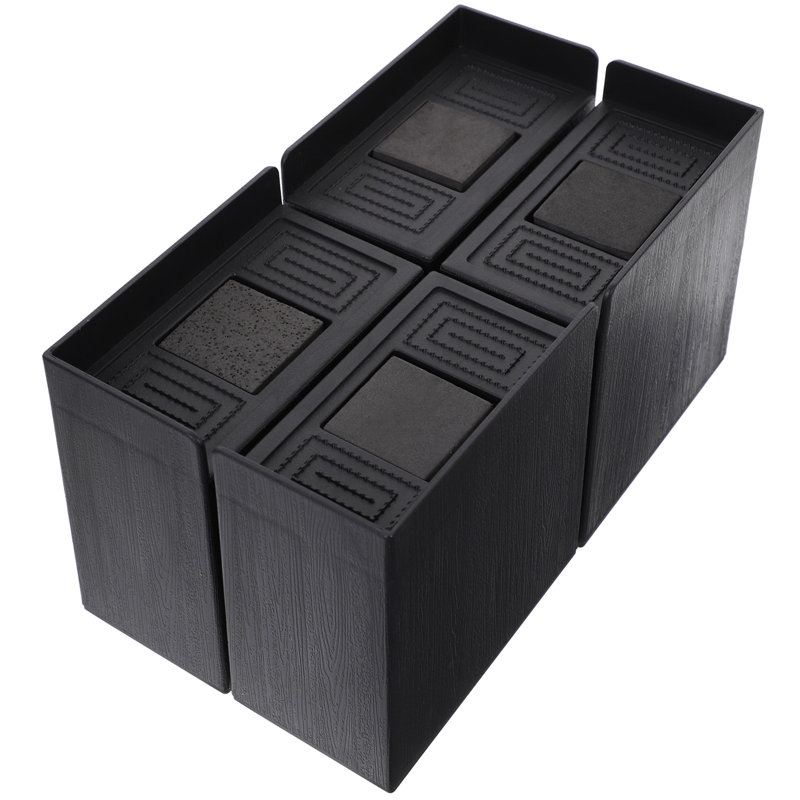 Latitude Run® 4 Pack Bed Risers Heavy Duty, Adjustable Furniture Riser ...