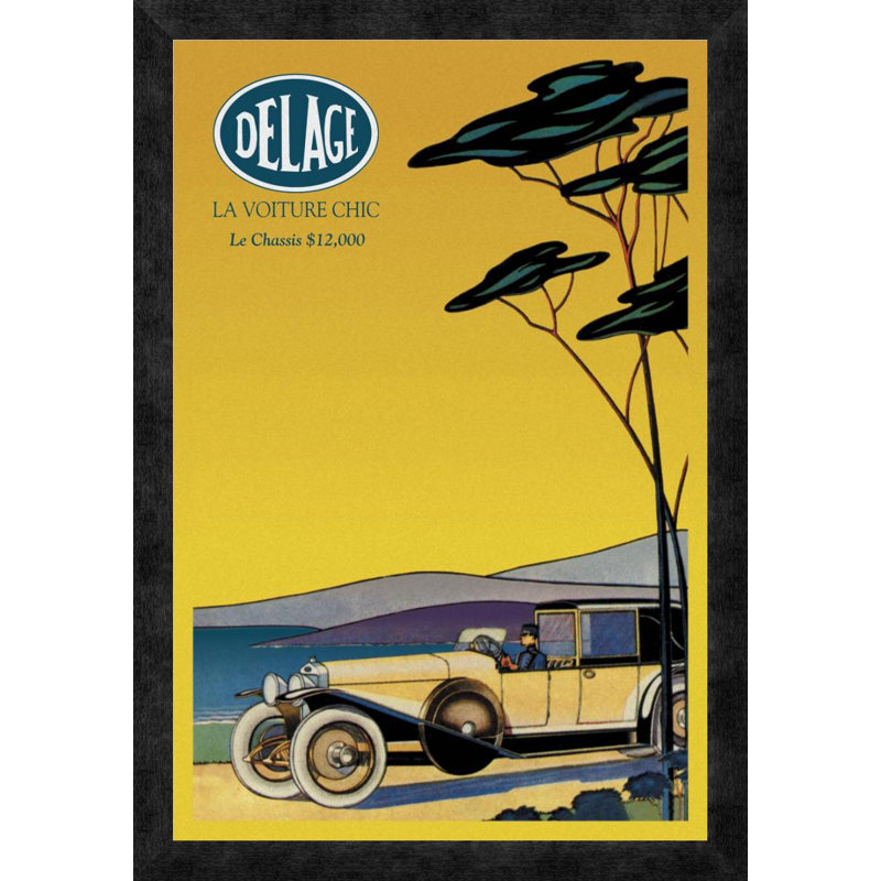 " Delage - Out For A Drive ", 38" H x 26" W x 1.5" D