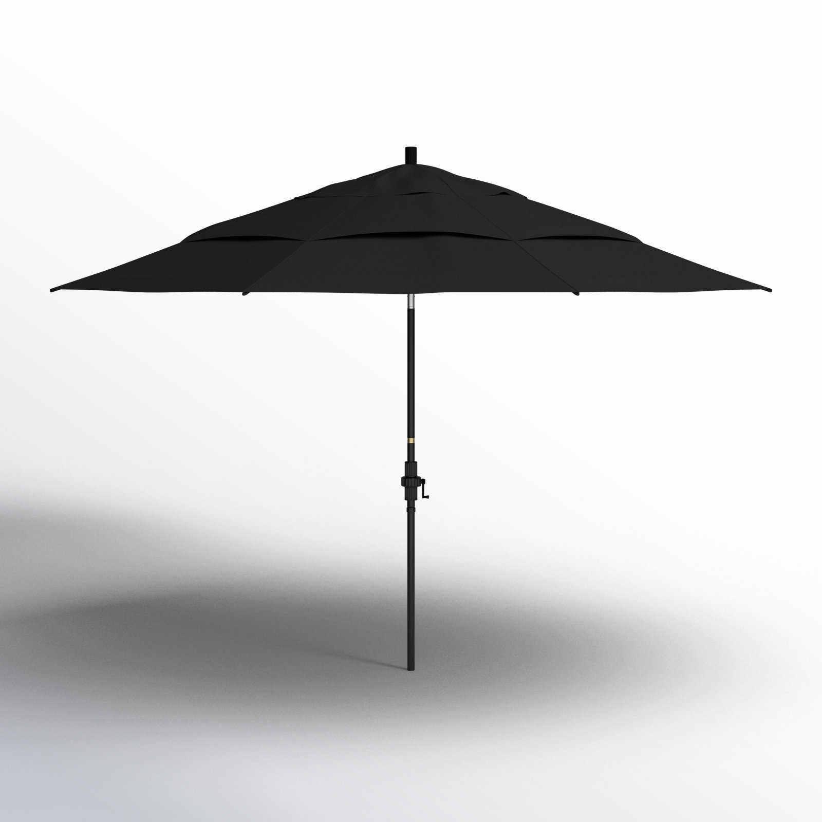 Brent 11' Sunbrella® Umbrella, Canvas Black Sunbrella® Canvas