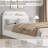 Twin-XL Wooden Platform Bed Frame with Storage Headboard & Raised Footboard, Low Profile Design, Sturdy Slat Support, No Box Spring Needed - White Wood Grain-139502001-139502010