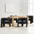 Modern Upholstered Barrel Armchair