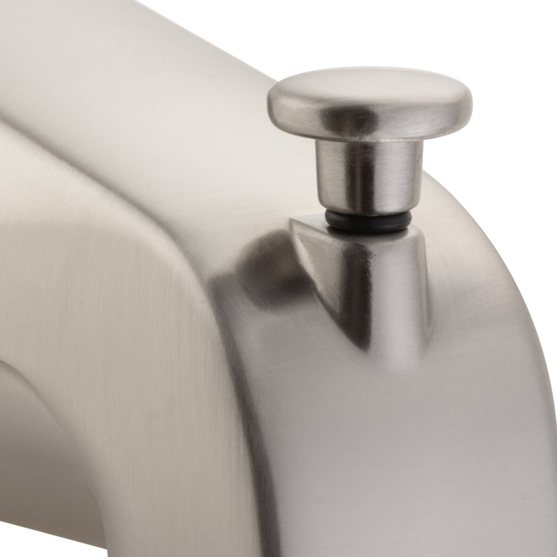 Tub Spout with Diverter Universal Connection, Brushed Nickel