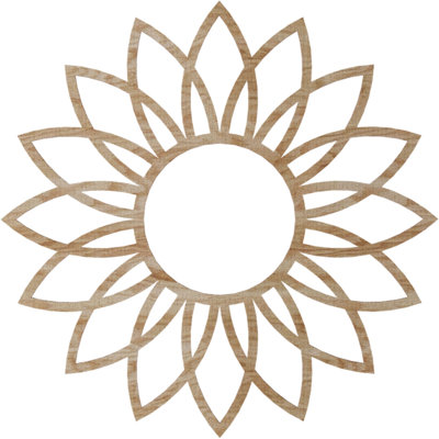 Médaillon de plafond 24 "x 24" x P 8 3/8 "x P 3/8" Daisy