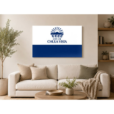 «Chula Vista City Flag», art mural sur toile de la Californie