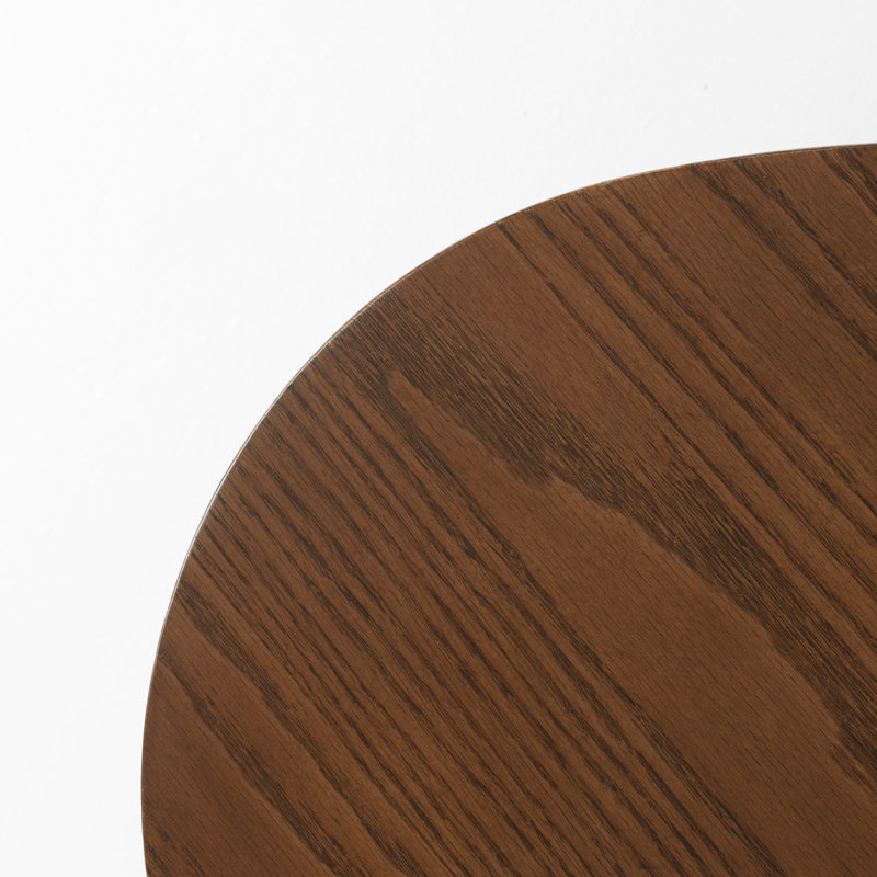 Table basse moderne en chêne massif 33,5 "- chêne brun, L 33,5 po, Chêne brun, 1