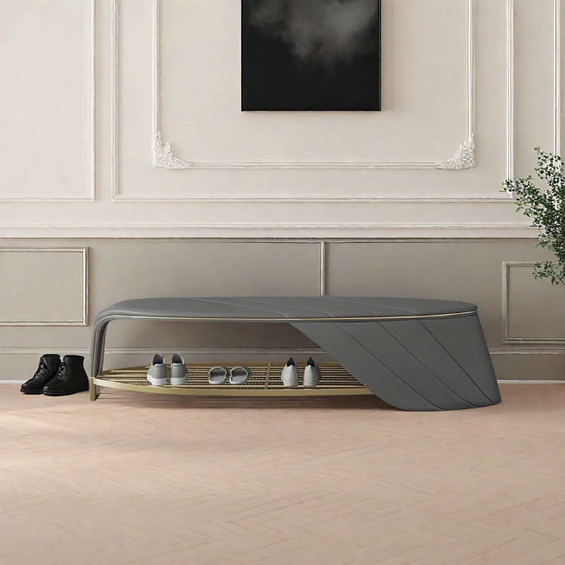 Tabouret à langer 68.1in, Or / gris foncé