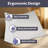 Wedge Pillow – Down Alternate Back Pillow with Removable Cover for Easy Cleaning – For Reading, Acid Reflux, and More