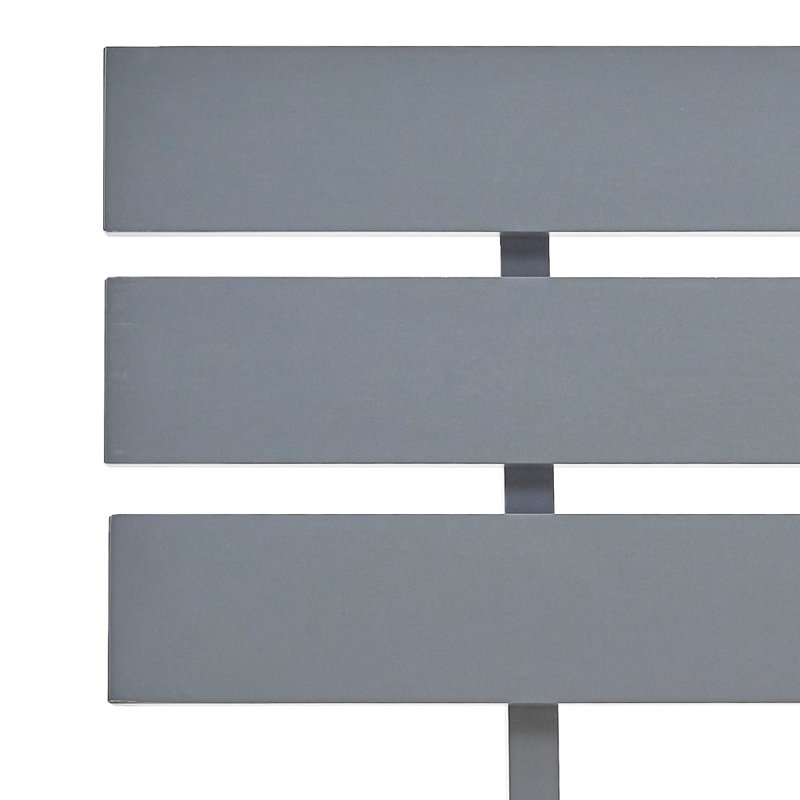 vidaXL Bed Frame Solid Pine Wood, Grey, European Kingsize (160 x 200 cm)