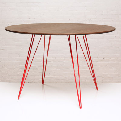 Williams Oval Metal Base Dining Table