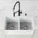 Silicone Grid 15 in. x 14 in. Silicone Bottom Grid for 33 in. Double Bowl Kitchen Sink (2-Pack)