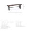 Banc en bois Mayweather