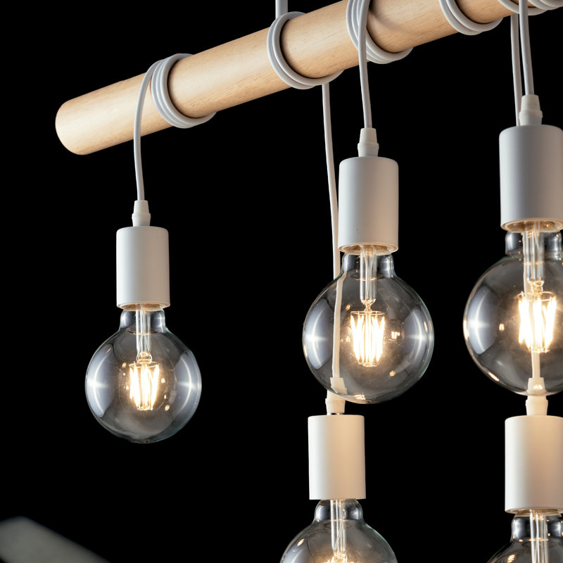 Marshburn 6 - Light White Bulb Pendant
