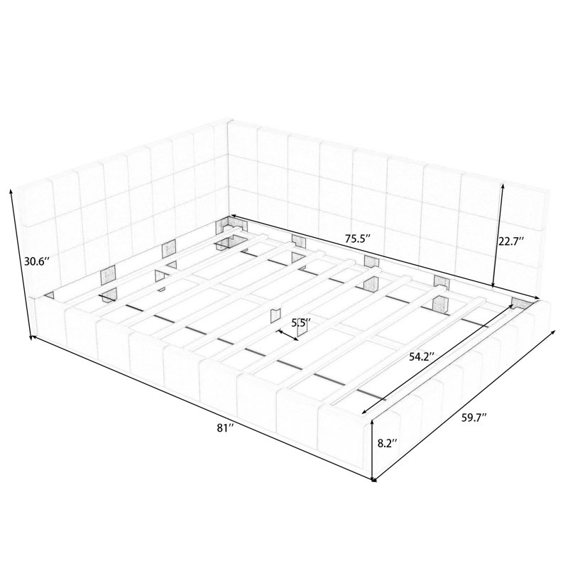 Angelah Full / Double Daybed, Gray