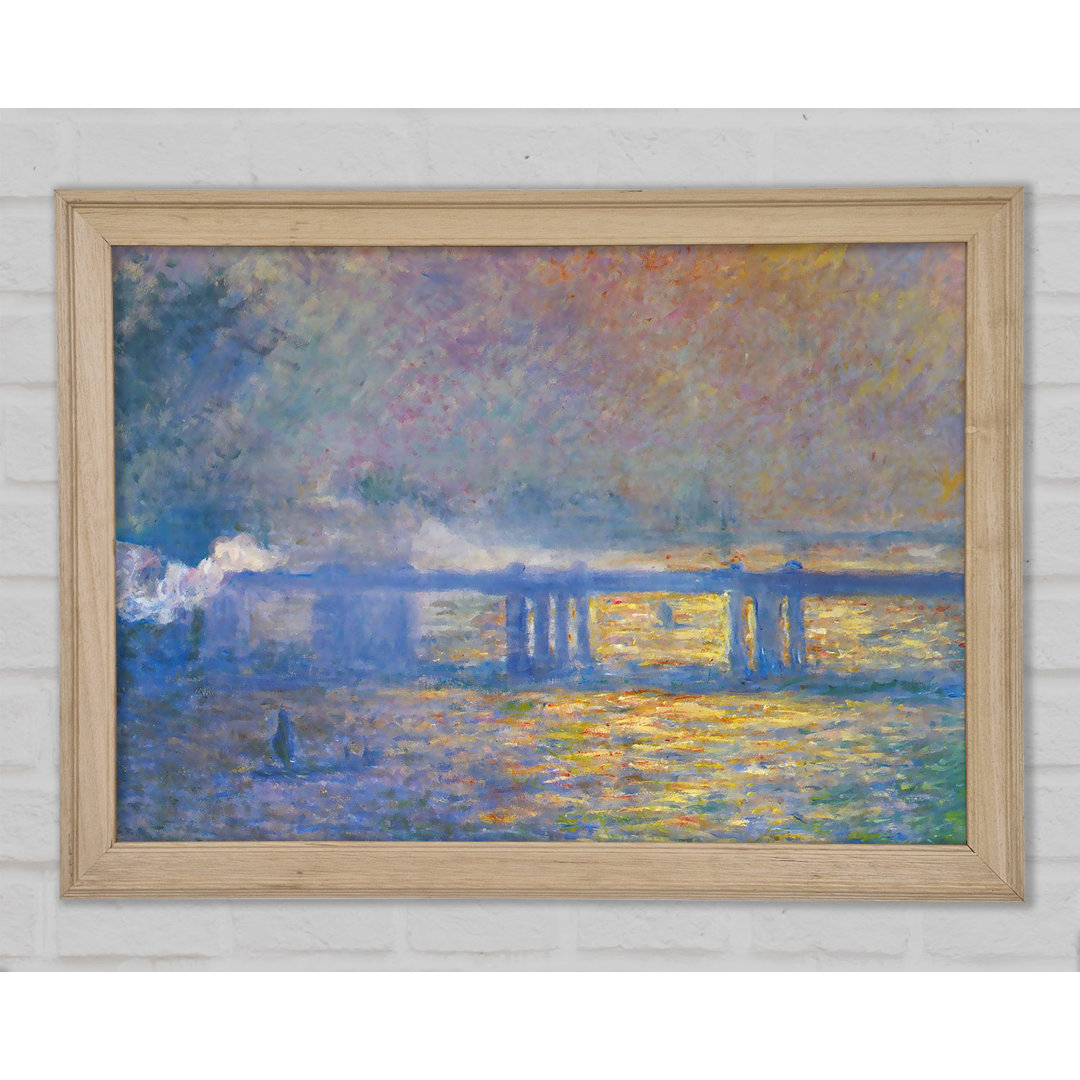 Monet Charing Cross Bridge - Einzelner Bilderrahmen Kunstdrucke