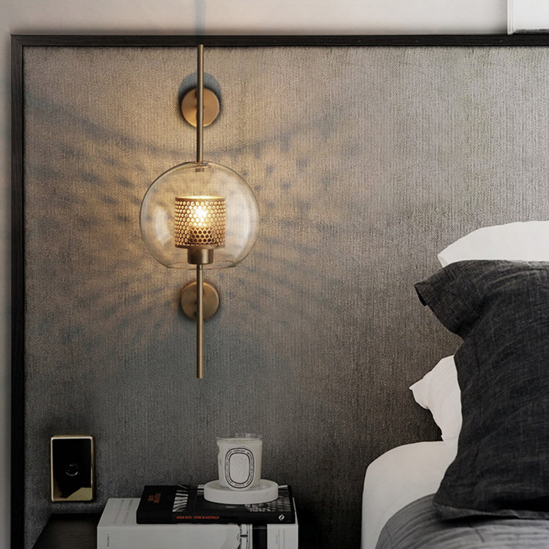 Globe Glass Wallchiere Simplicity Corridor Wall Light