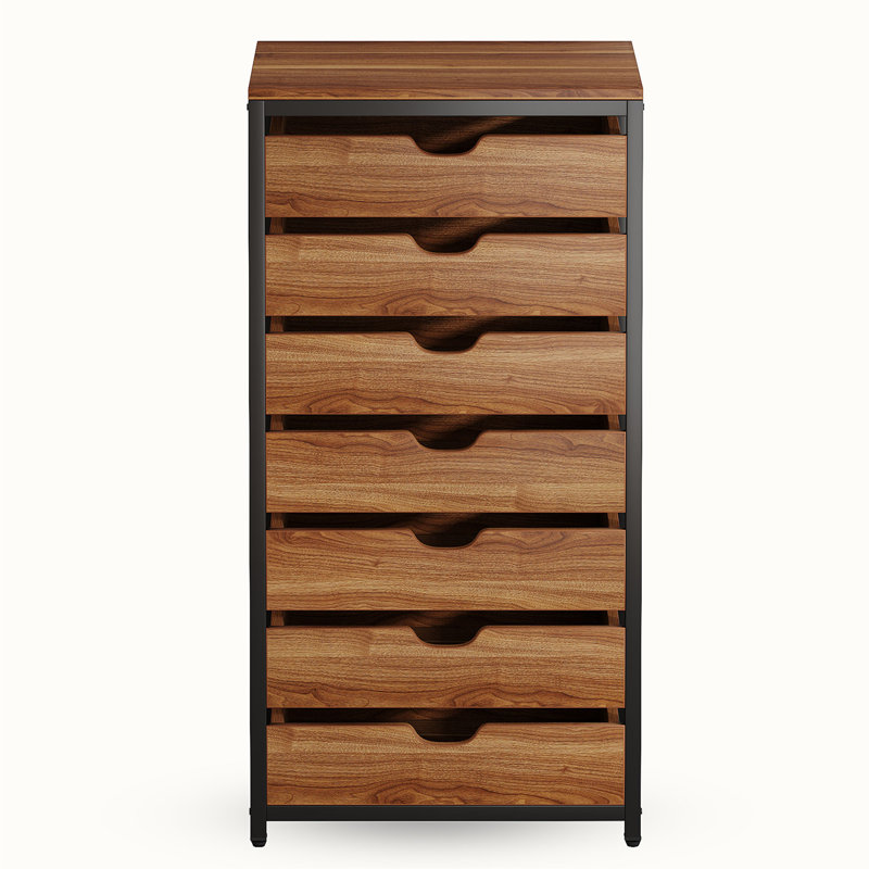 Commode à 7 tiroirs avec roulettes