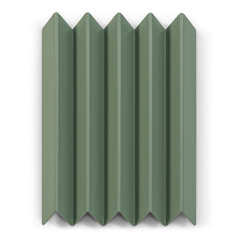 Spinder X BUDDE Steel Wall 5 - Hook Coat Rack, Green