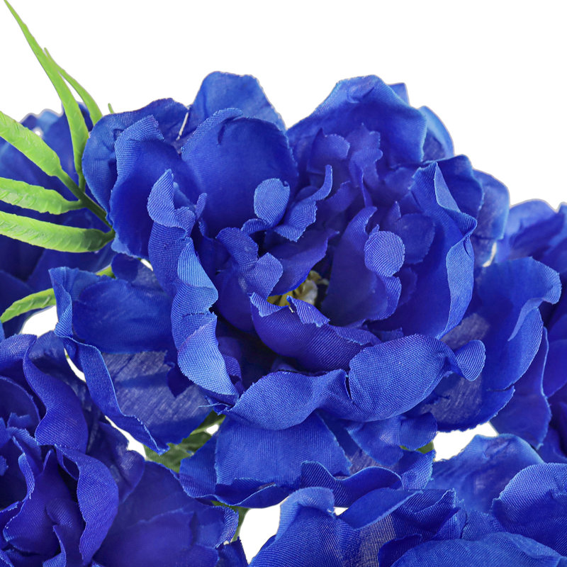 Buisson de pivoines artificielles, Bleu royal