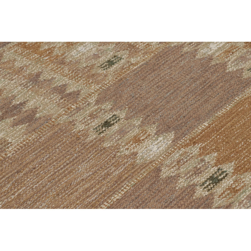 Scandinavian Wool Geometric Area Rug, Rectangle 6' x 9'