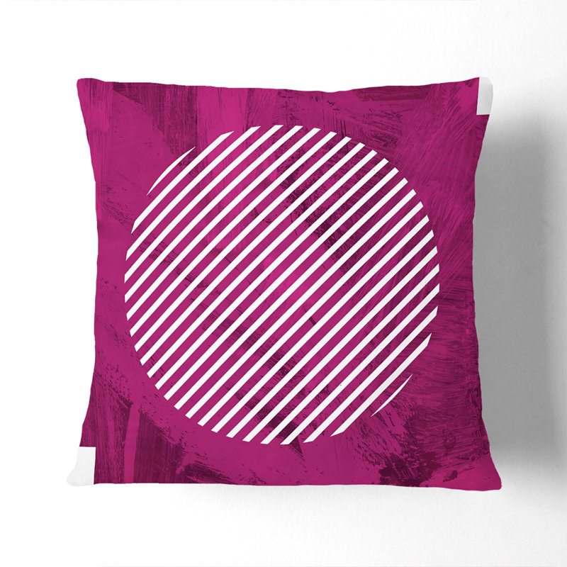 Striped Square Cushion, 40cm H x 40cm W x 15cm D
