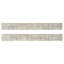 Tektile Lineart 24" x 3" Porcelain Bullnose Tile Trim in Gray-98840494