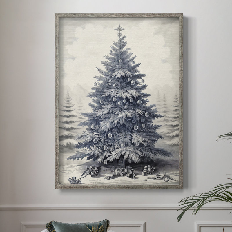 «Christmas Holiday Art» CDLxxxv, reproduction d'art encadrée - bois massif, H 11 po x l 9 po