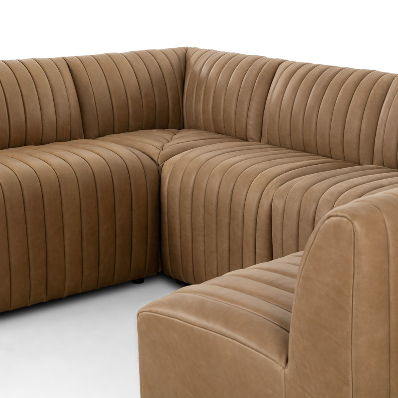 Augustine Dining Banquette U Shape -Palermo Drift, 31.5" H x 106" W x 66.5" D