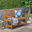Banc de jardin en bois massif Maidstein-31939441