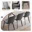 Ensemble de table de salle à manger extensible Modern, finition en verre et métal, pour petits espaces
