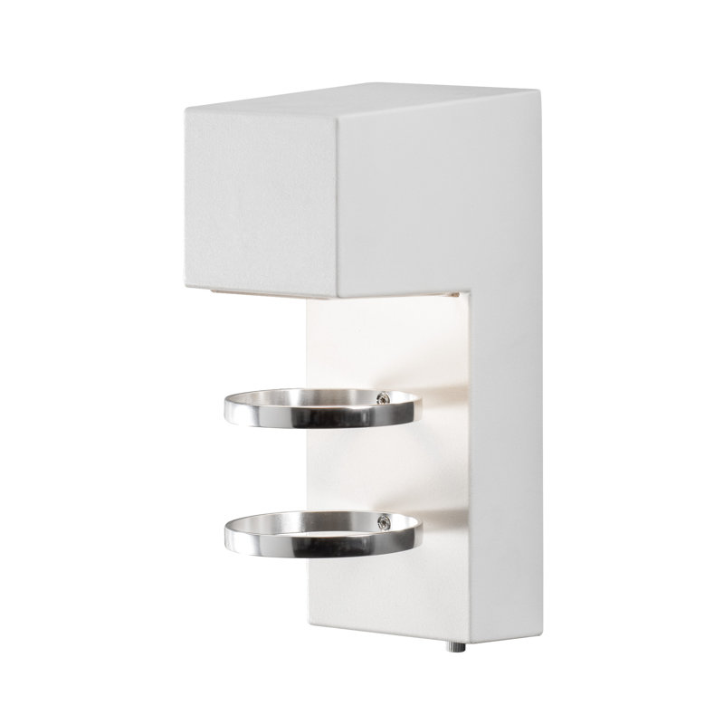 Integrated LED Outdoor Sconce, White