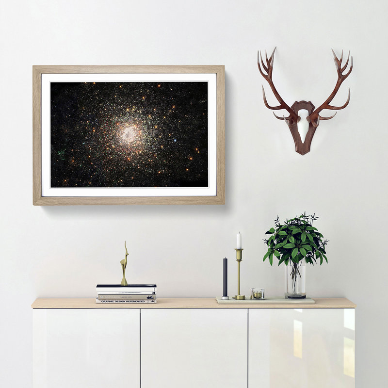 Universe Vol.38 in Abstract - Picture Frame Graphic Art Print, 36cm H x 48cm W x 2cm D, Oak Framed