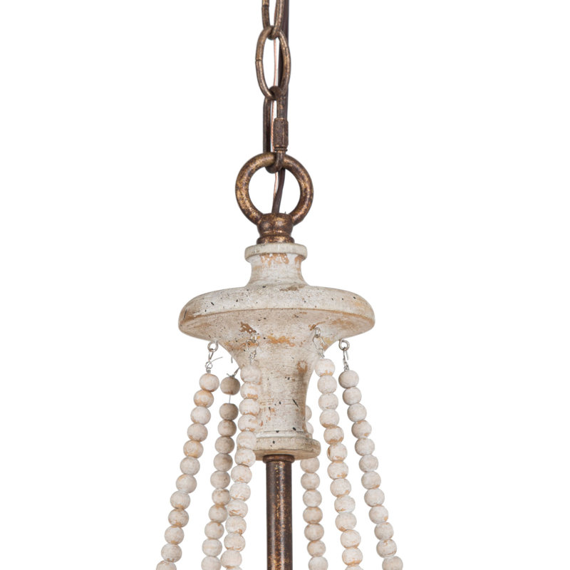 Lustre classique à 9 lumières de style bougie avec détails en bois Aurora , H 84 po x l 27 po x P 27 po