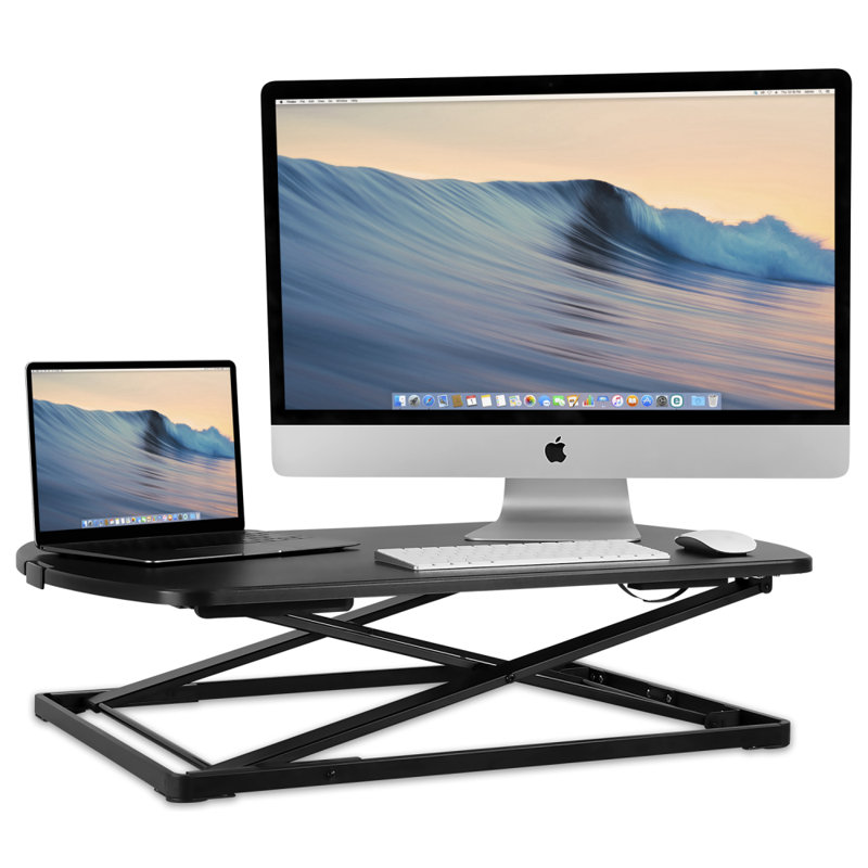 Adjustable Height Plastic / Acrylic Steel Standing Desk Converter