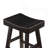 Transitional 4-Piece Counter Height Set, Table And Counter Height Stools Black Finish Solid Rubberwood Furniture-897840177-897840176-897840178